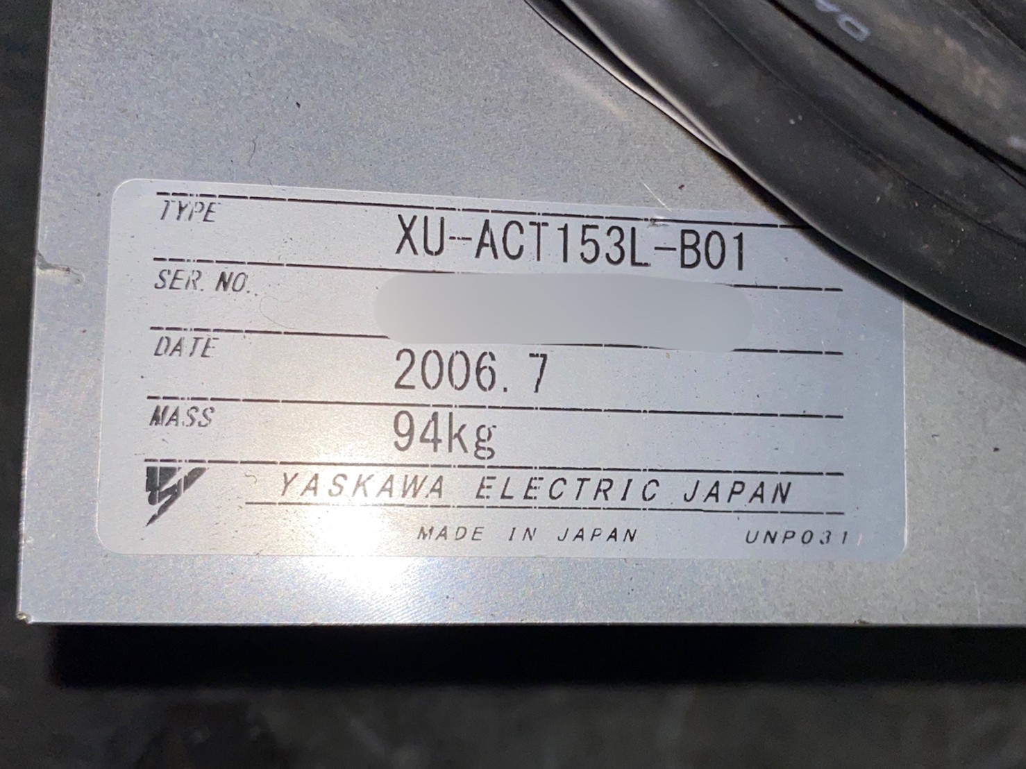 YASKAWA XU-RC350D-C31 ROBOT圖片